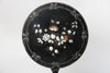 Antique French Ebonised Tilt top table with mother of pearl inlay