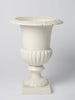 Antique French Cast Iron Urns later painted