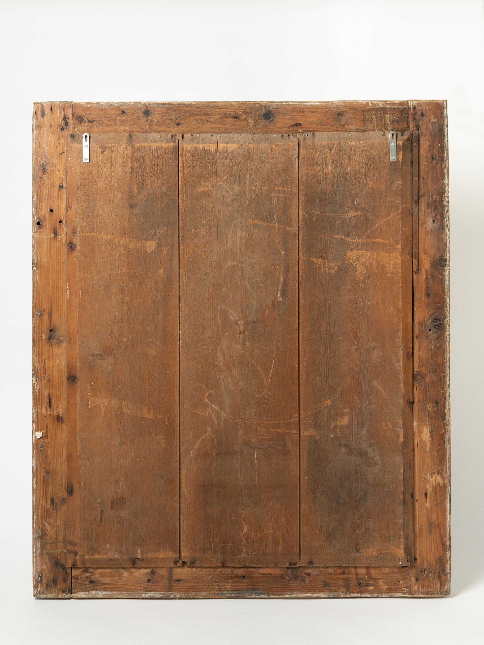 Antique 19th Century French painted mercury mirror