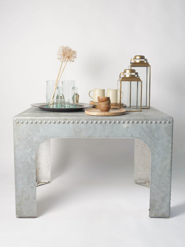 Industrial Galvanised and Riveted Water Tank Coffee Table