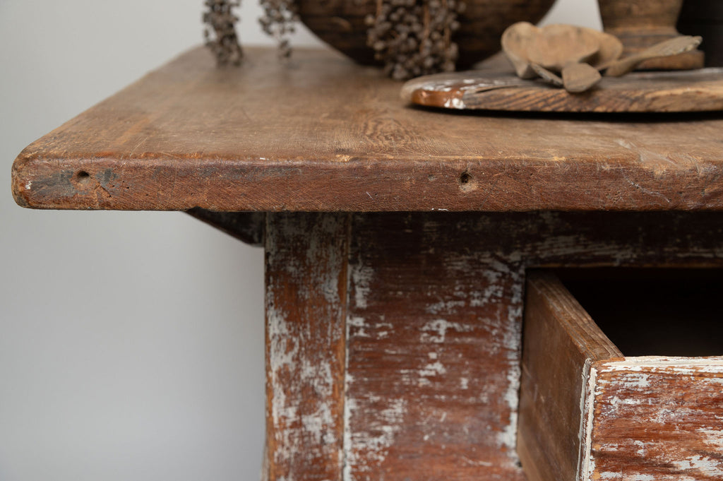 Antique 18th Century Baroque Country Kitchen table