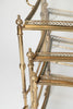 Mid Century Brass and Glass Nesting drinks trolleys