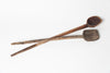 Antique 18th Century Primitive Wooden Spoons from Eastern Europe