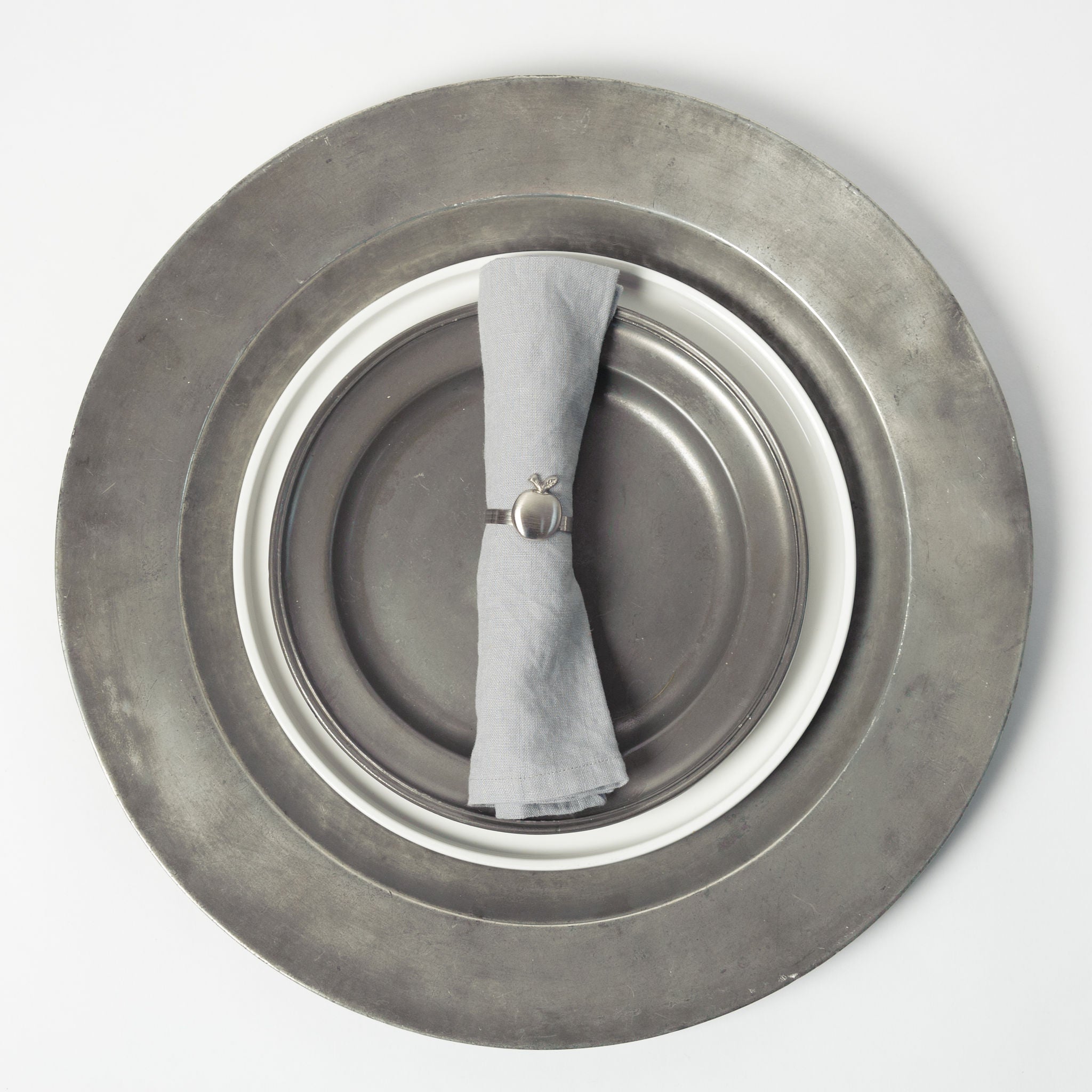 Antique Pewter Charger 42cm