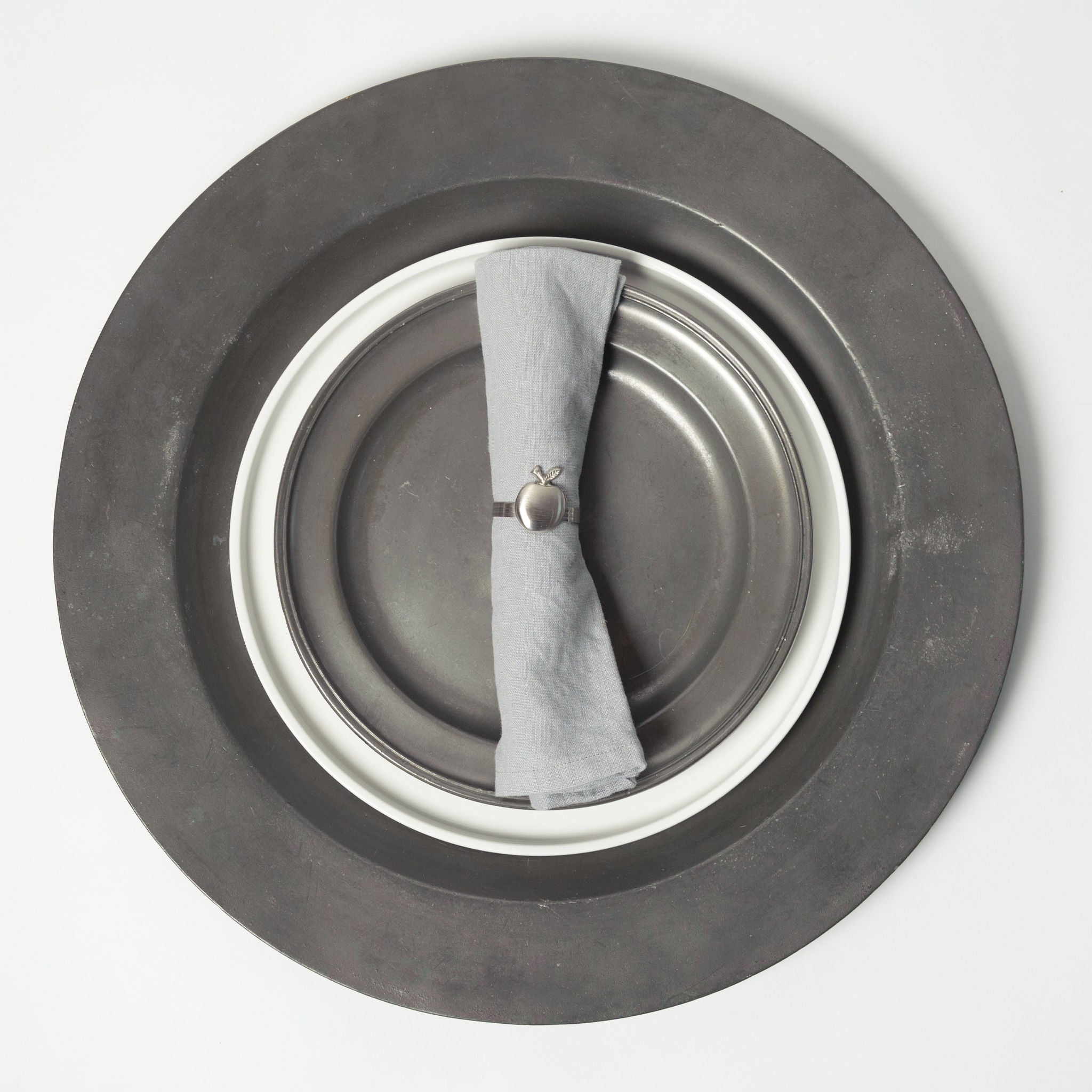 Antique Pewter Charger 42cm