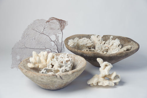 Amazing Antique Rustic Wooden Bakery Bowls