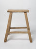 Vintage Rustic elm stool