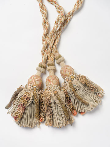 Beautiful Antique French Tassels with braided loop