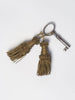 Antique French Metallic thread key tassels