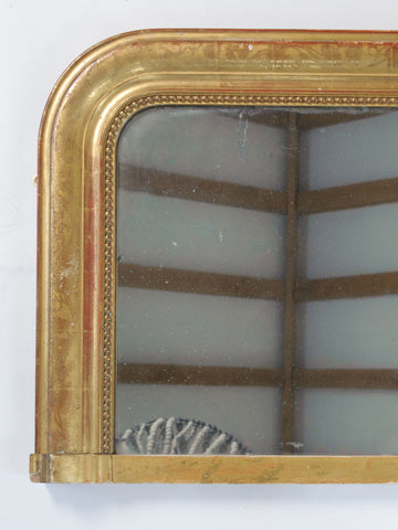 Antique French Gilt Louis Philippe Overmantle Mirror