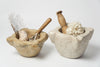 Antique 18th Century French Mortars with Wooden Pestles