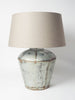 Beautiful Pair Large Metal Table Lamps with Linen Shades