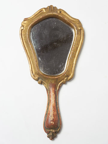 Pretty Italian Gilt Venetian Hand Mirror