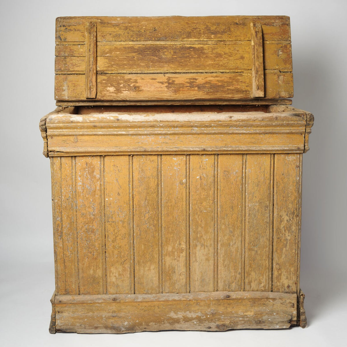 Antique Swedish Log Bin with original Paint
