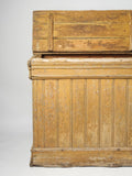 Antique Swedish Log Bin with original Paint