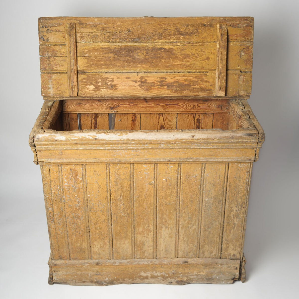 Antique Swedish Log Bin with original Paint