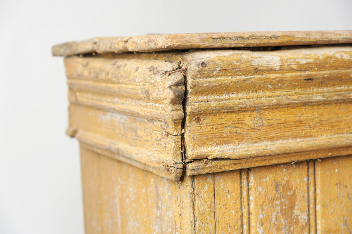 Antique Swedish Log Bin with original Paint