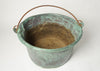 Antique French Verdigris Copper Pot