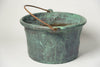 Antique French Verdigris Copper Pot