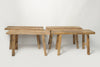 Gorgeous Reclaimed Elm Two Seater Benches