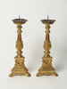 Pair Antique French Gilt Pricket Candlesticks