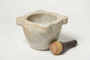 Antique French Marble Mortar and Wooden Pestle