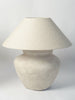 Pair Beautiful Large Textured Jar lamps with Linen shade