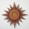 Handcarved Bespoke Sunburst Gilt Wooden Convex Mirror