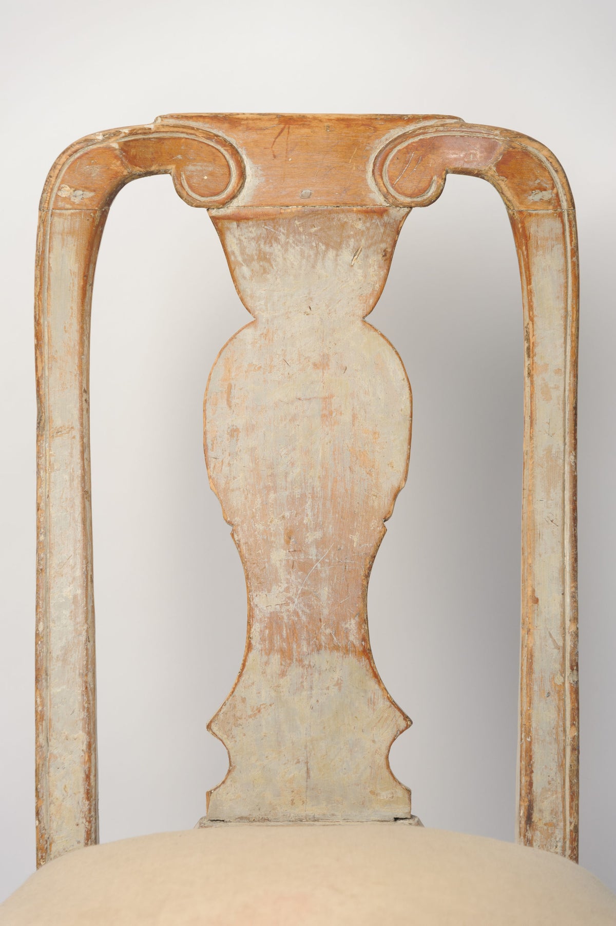 Antique Swedish Rococo Chair with original paint