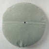 Round Velvet Cushion in mint green colourway