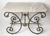 Antique 19th Century French Patisserie Table with marble top