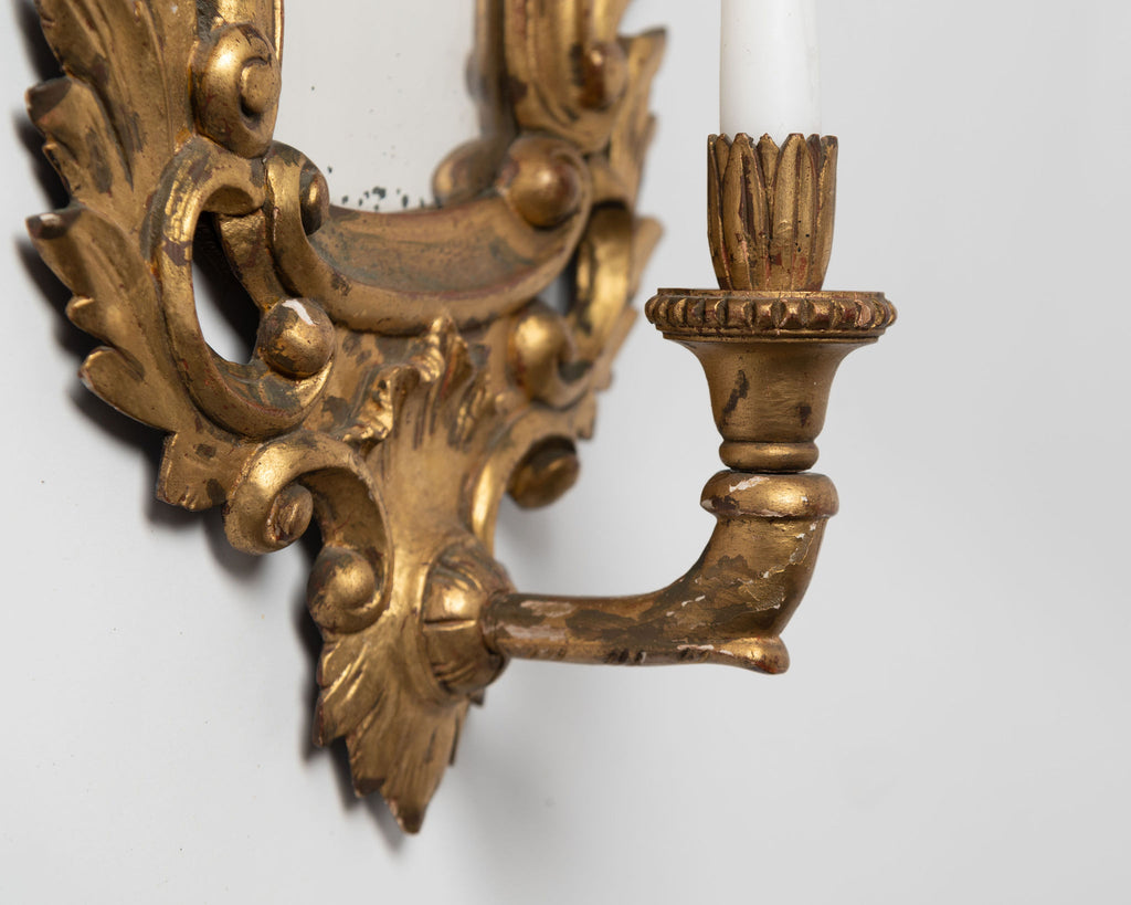 Antique French Gilt Girondelle Mirror