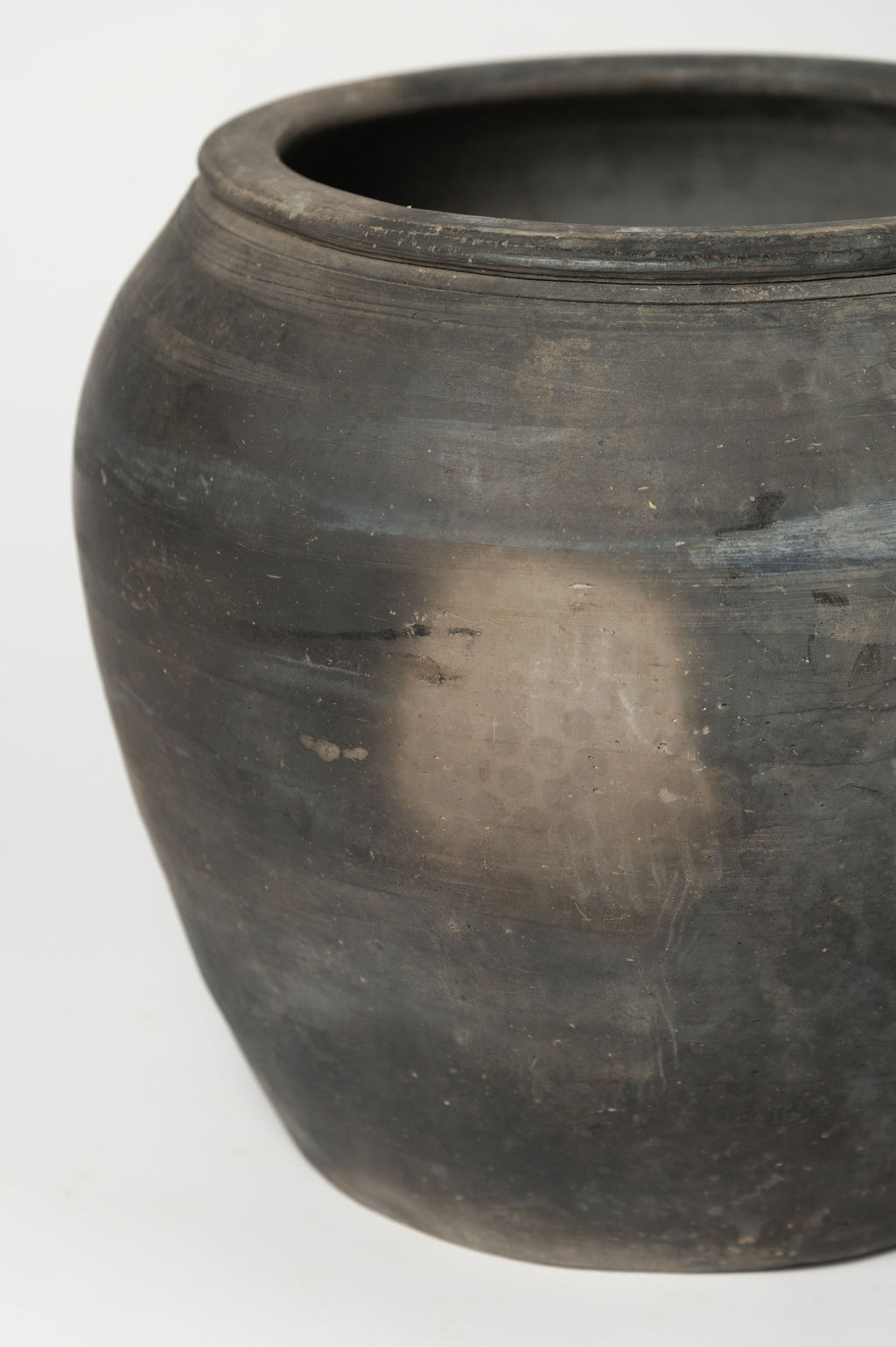 Vintage hand made Chinese black clay pot