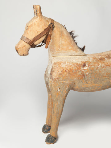 Antique 19th Century Swedish toy horse fragment