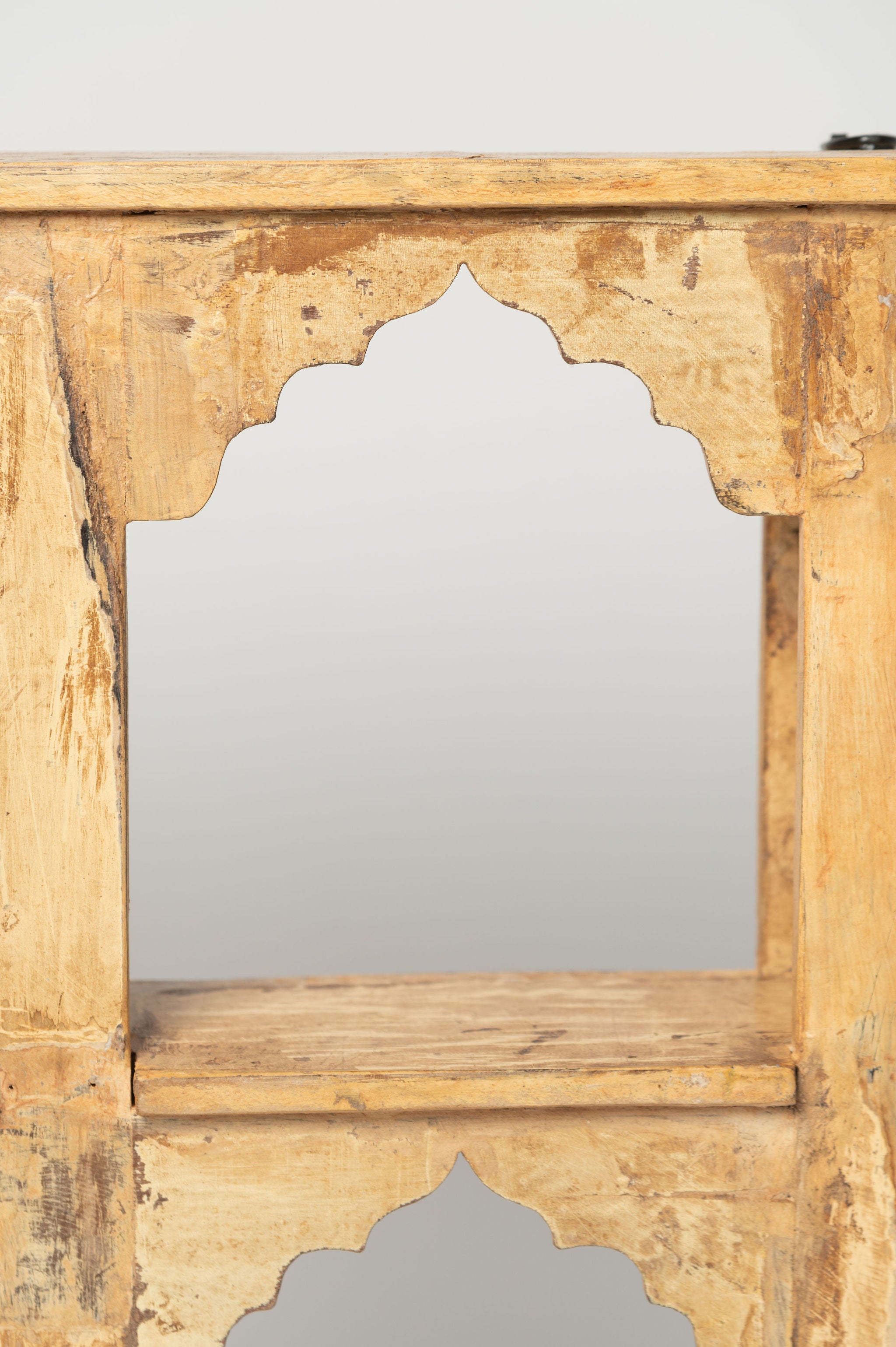 Hand crafted Indian wall shelf display unit