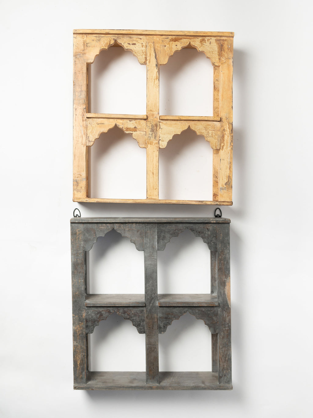 Hand crafted Indian wall shelf display unit