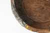 Antique Indian teak bowl with metal repairs