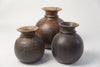 Collection Vintage Wooden Indian Pots