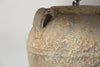 Huge Textured Jar Table Lamp with beige linen shade