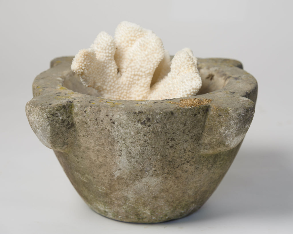 Antique French Marble Mortar and Pestle