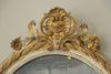 Antique French Crested Oval Mercury Mirror
