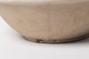 Antique French Stoneware dairy bowl with ivory glaze from Digoin