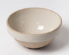 Antique French Stoneware dairy bowl with ivory glaze from Digoin