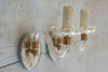 Vintage French Mirrored and Venetian glass Wall light Sconces - Decorative Antiques UK  - 1