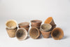 Antique French Pine Resin Terracotta pots