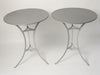 Beautiful French Zinc Topped Bistro Tables