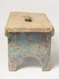 Antique Swedish Milking Stool, original paint