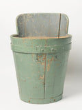 Amazing Antique French Wooden Grape Hopper with leather straps