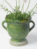 Antique French Provencal Green Confit Pot