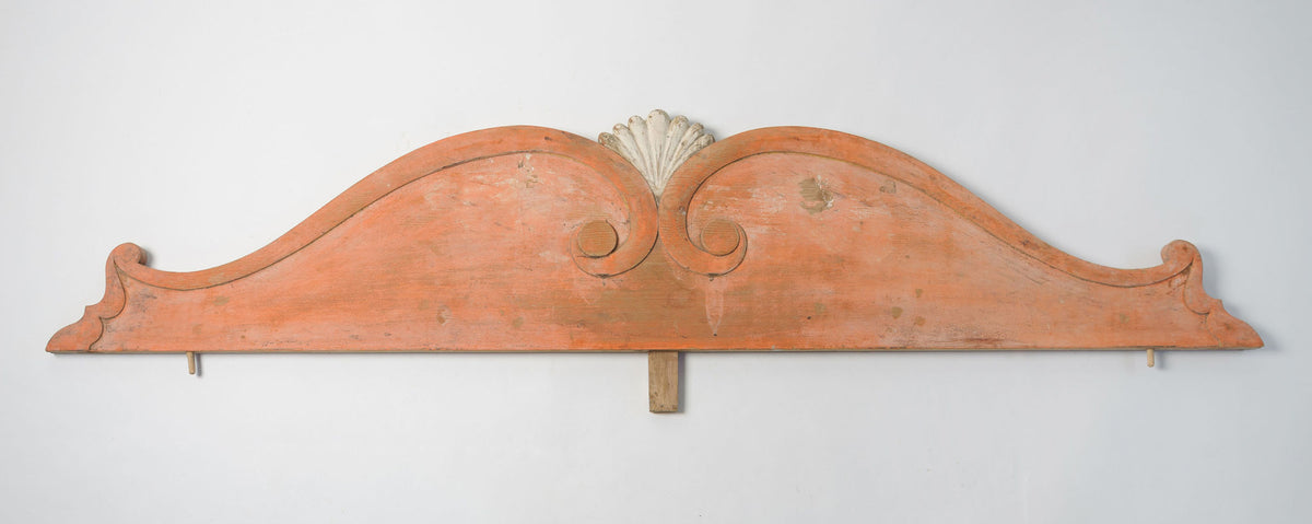Antique Swedish Pediment with original paint